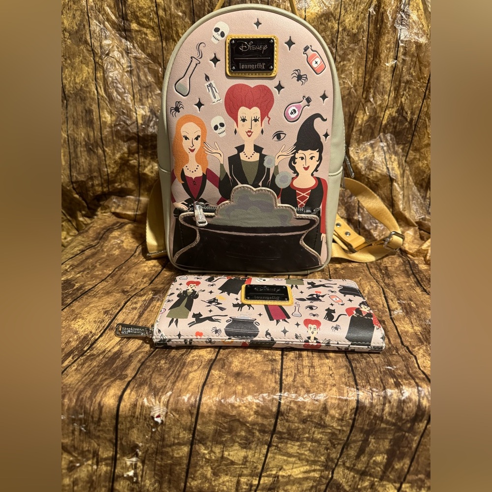 Loungefly Disney Halloween Hocus Pocus Sanderson Sisters With Wallet